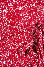 RUMOR Red Print Wrap Dress