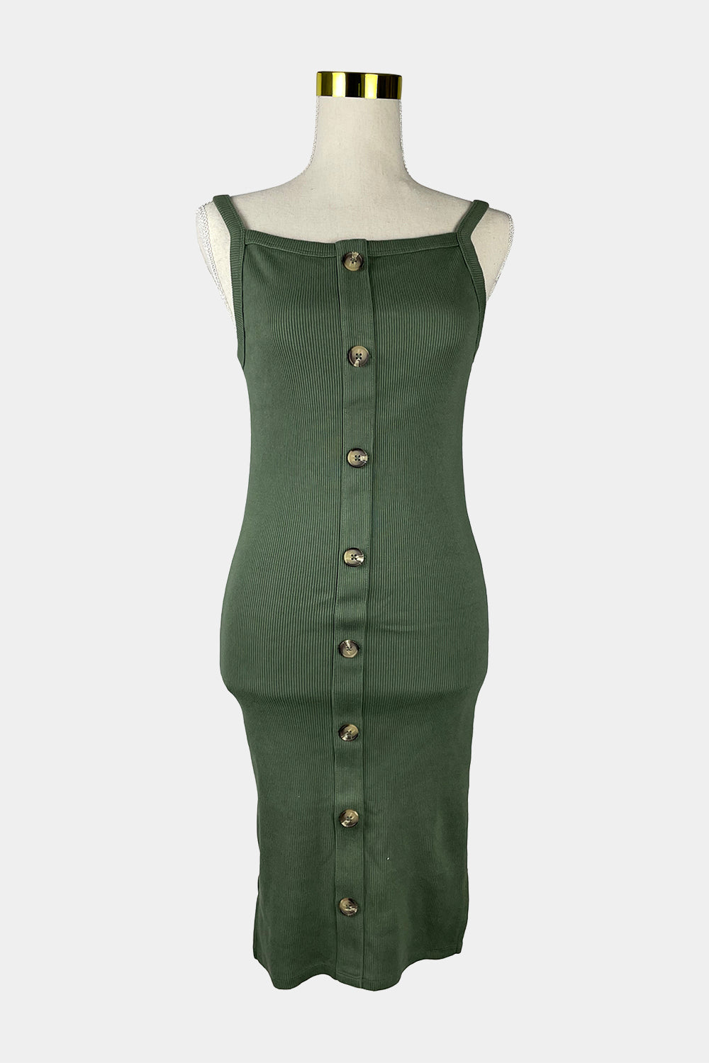 Country Road Green Rib Knit Dress