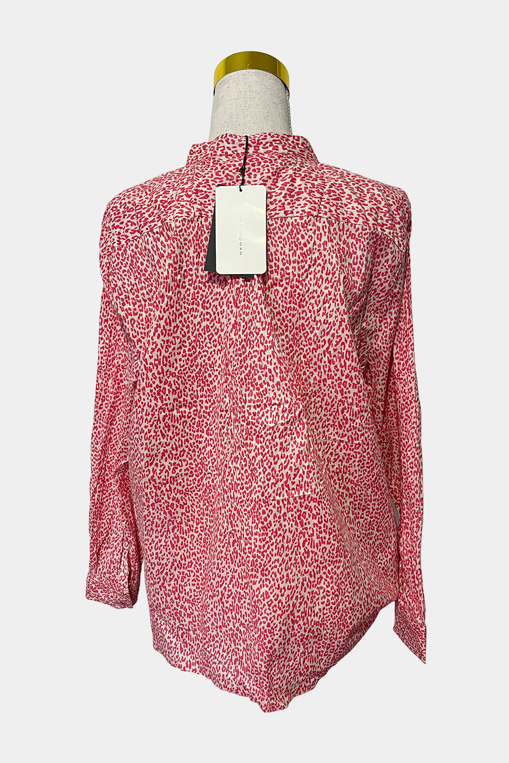 ZARA White and Pink Top