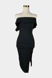 BLOSSOM Black Off-Shoulder Dress