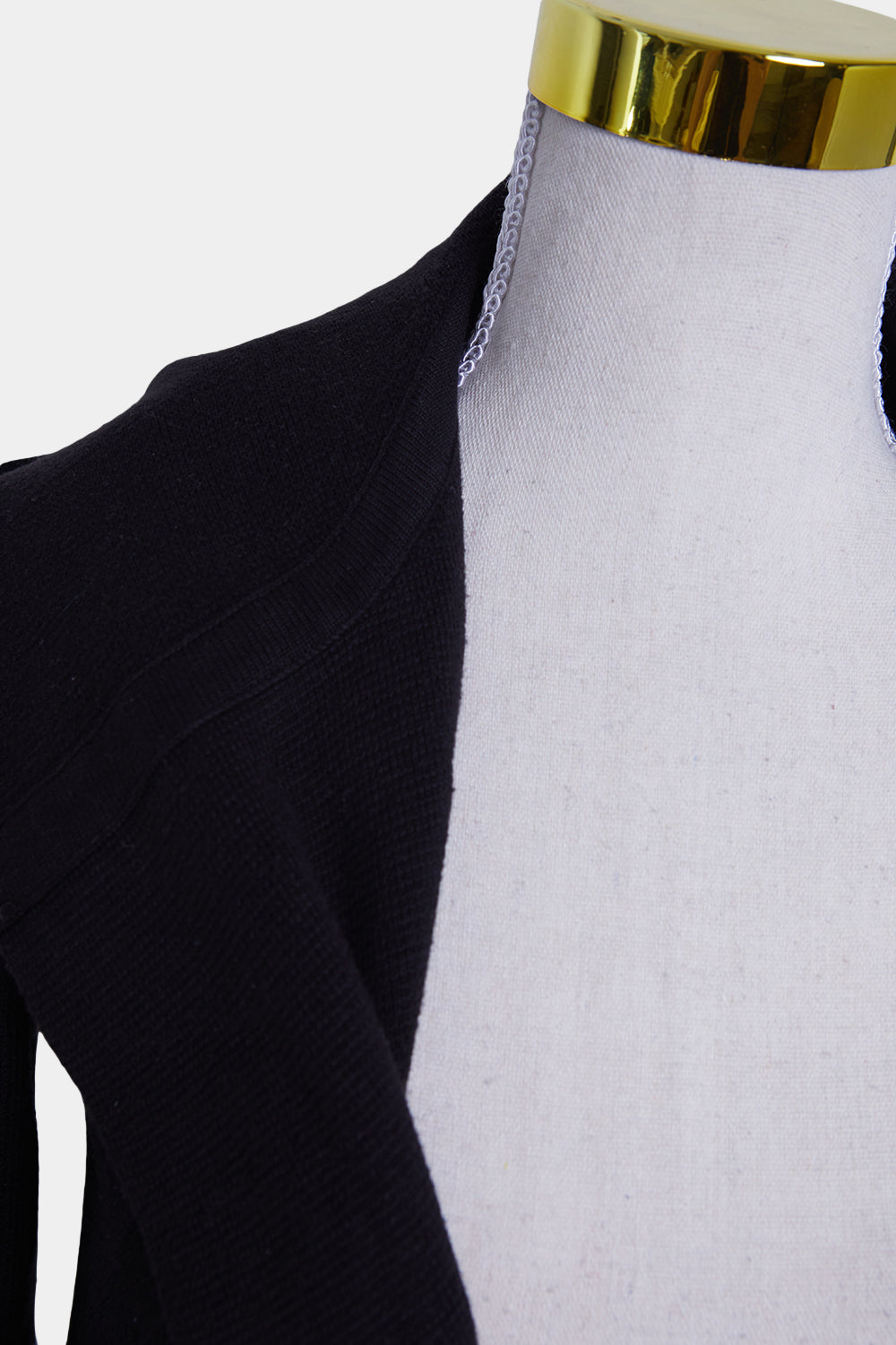 LEONI Black Hooded Long Cardigan