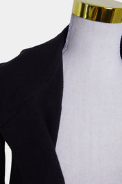 LEONI Black Hooded Long Cardigan