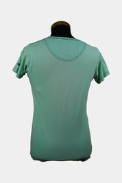INDUSTRIE Green V Neck Tee