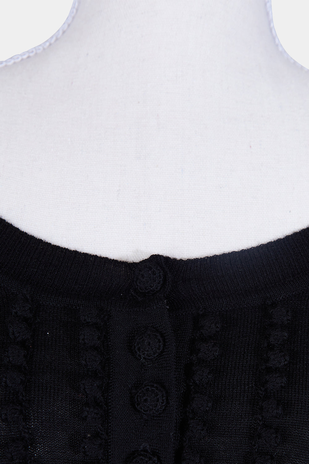 Anna Hoffman Black Knit Long Sleeve Dress