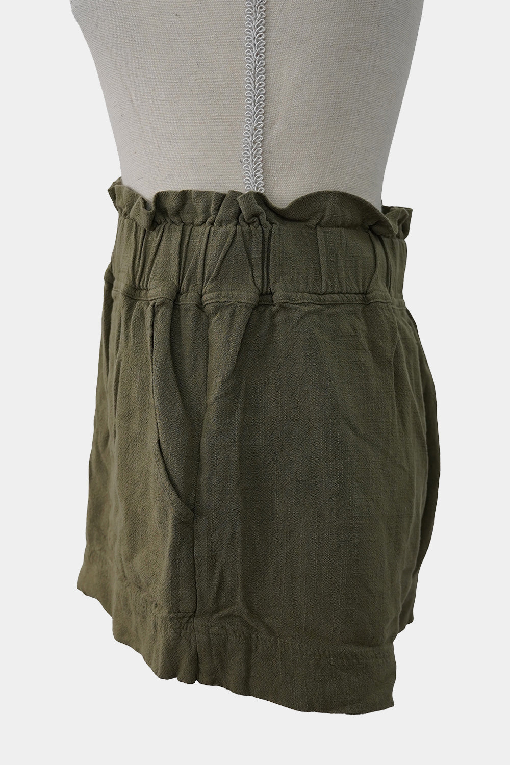 NUNUI Khaki Linen Shorts