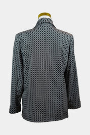Topshop Black, White Patterened Blazer