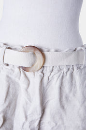 Elka Collective Beige Linen Shorts