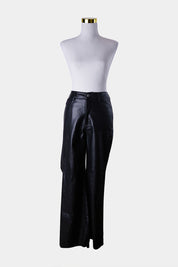 Tiger Mist Black PU Leather Pants