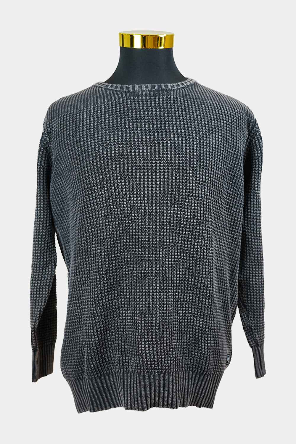 BILLABONG Black, Grey Knitted Crew Neck Jumper