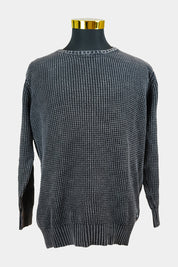 BILLABONG Black, Grey Knitted Crew Neck Jumper