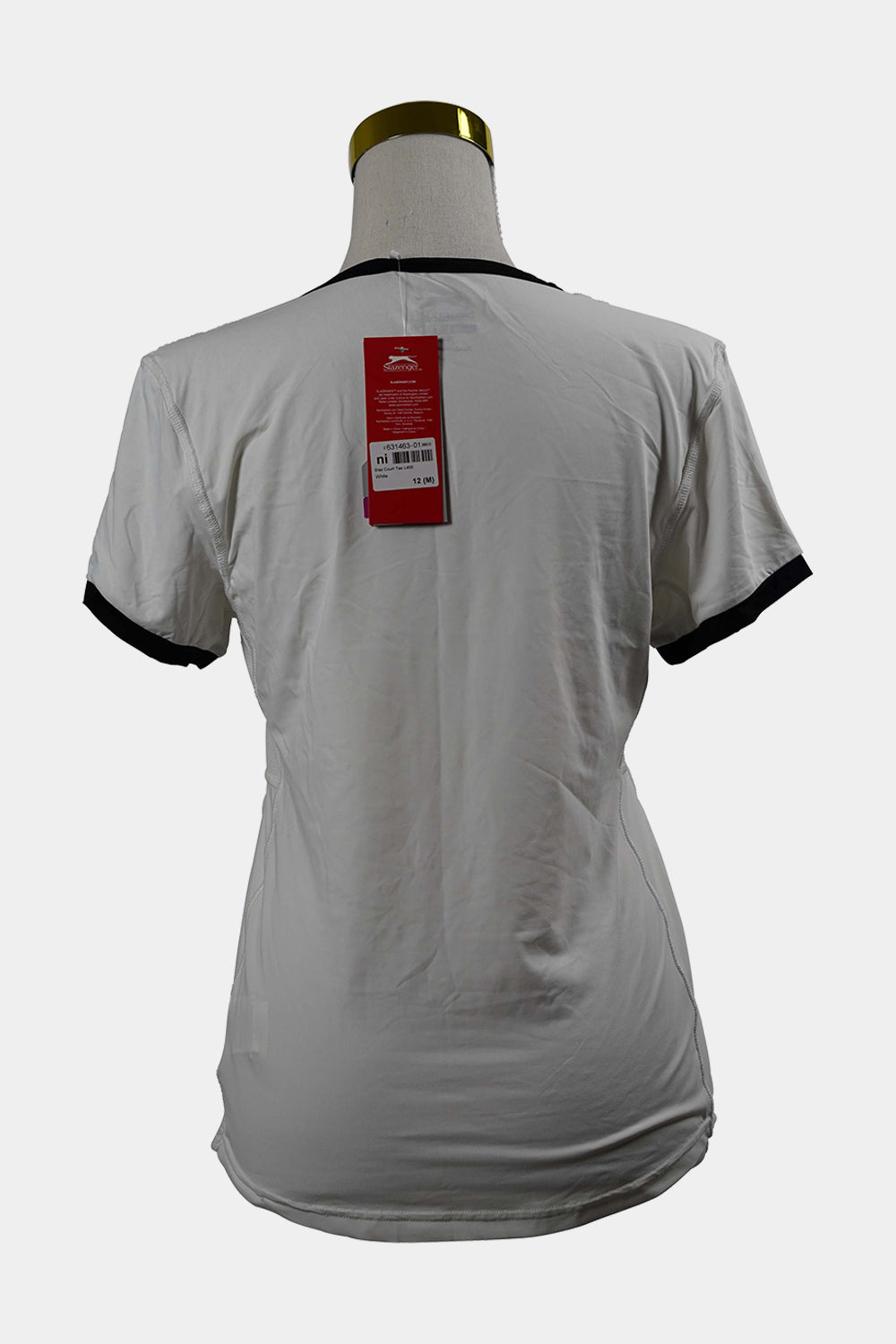 SLAZENGER White V Neck Court Tee