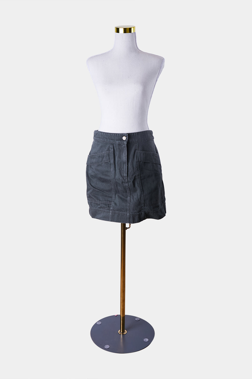 H And M Khaki Denim Skirt