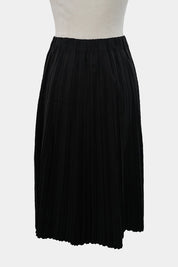 GORMON Black Pleated Midi Skirt