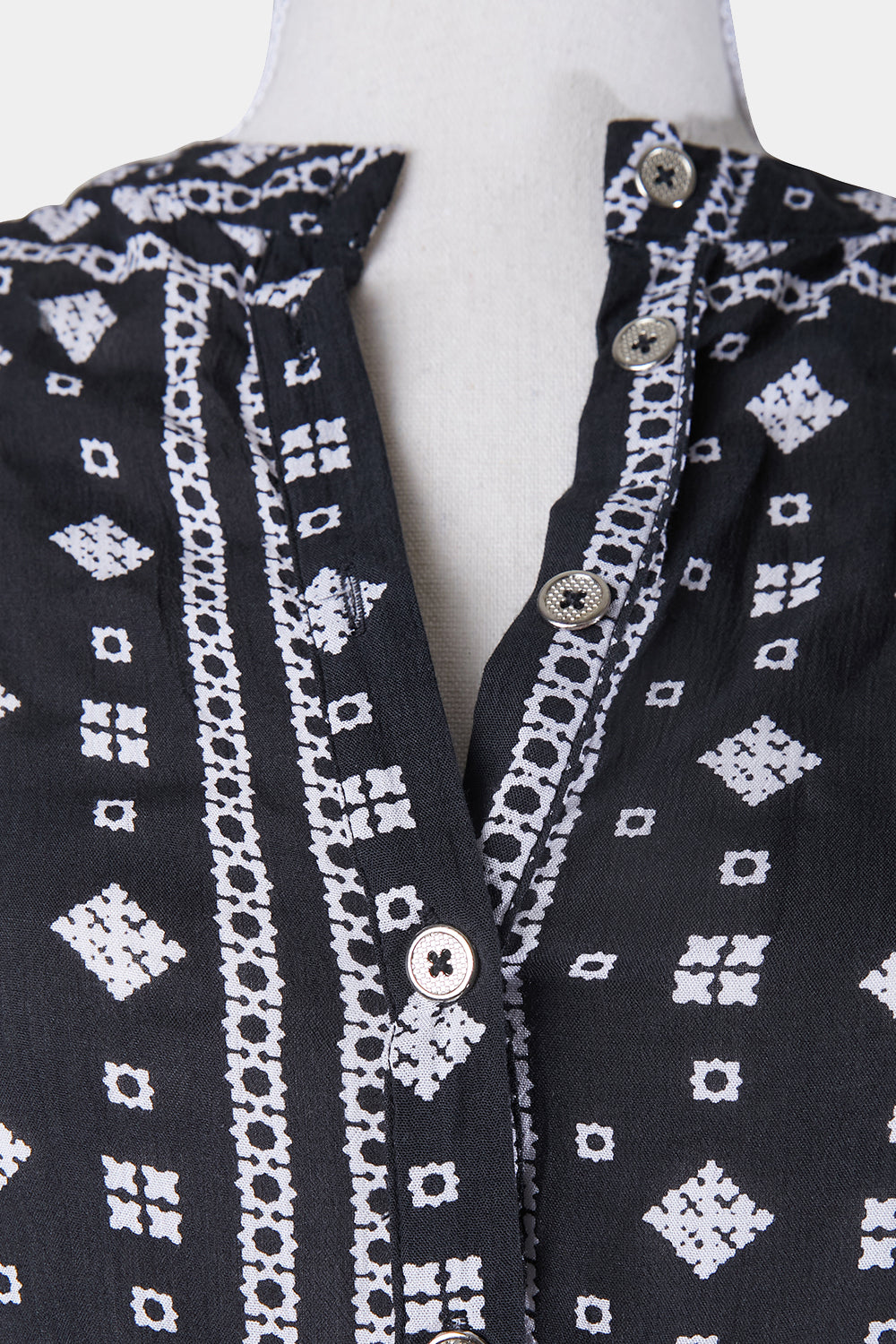 STEELE Navy Print Shirt Dress