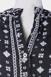 STEELE Navy Print Shirt Dress