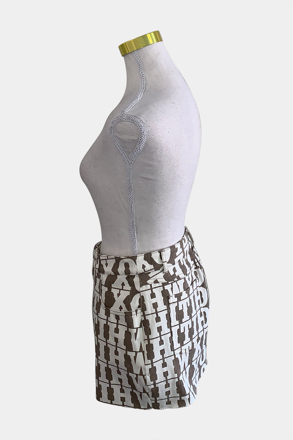 White Fox Brown Skirt