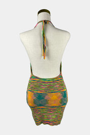 Beginning Boutique Multicoloured Halter Knit Dress