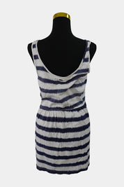 ELEMENT Blue, White Button Down Mini Dress