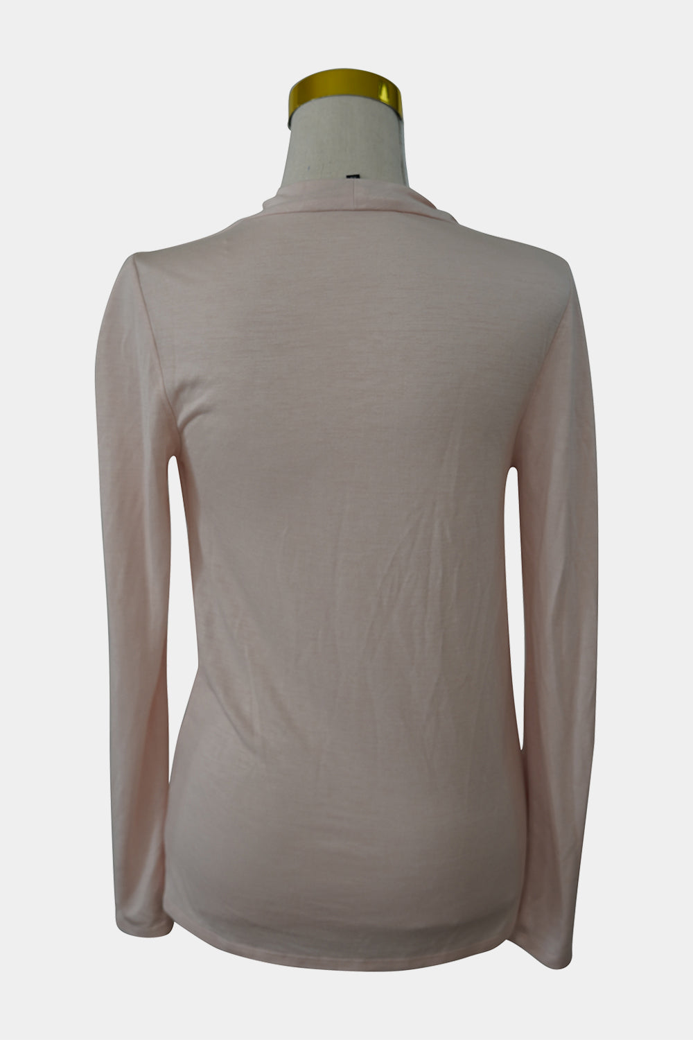 SABA Baby Pink Cowl Neck Long Sleeve Top