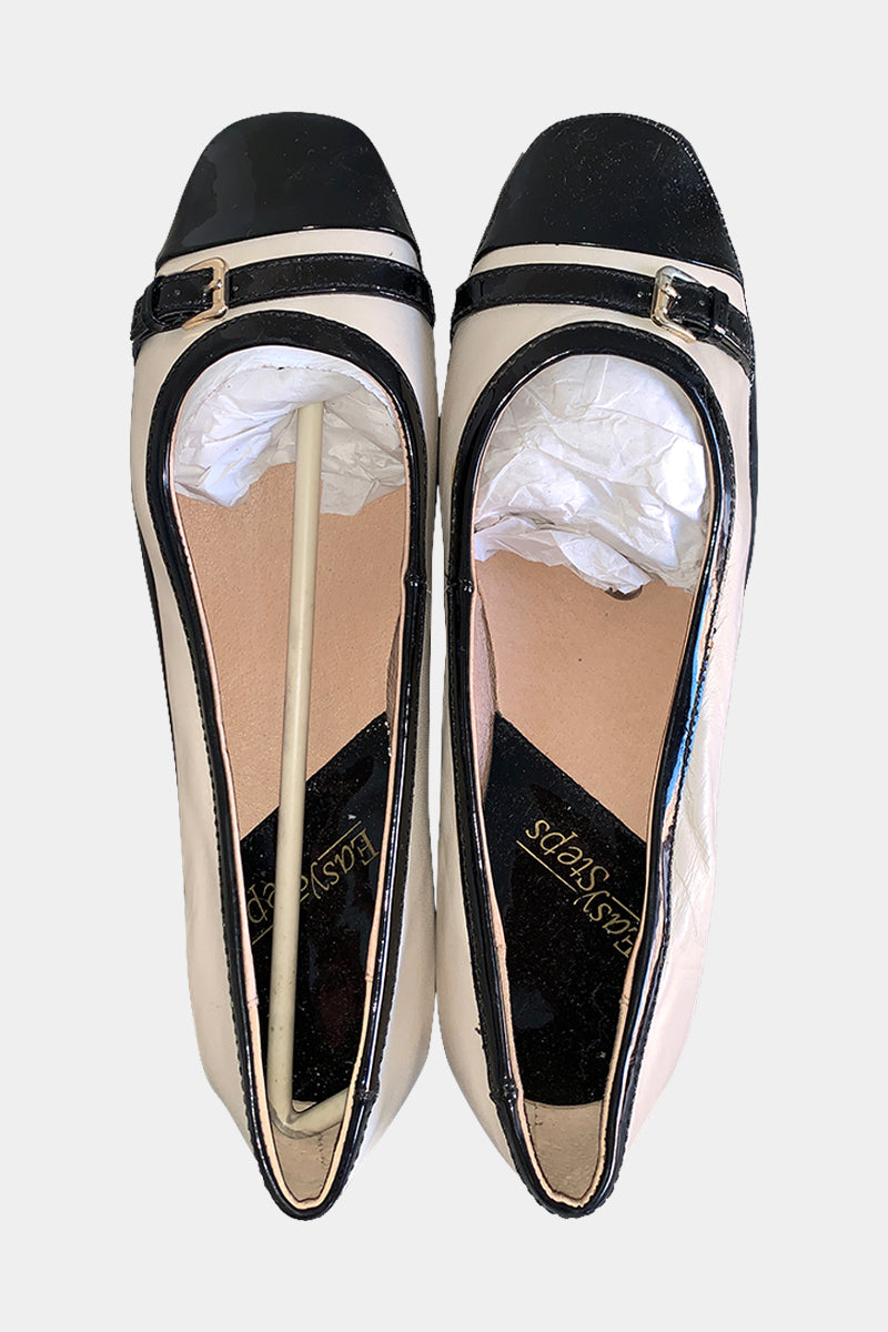 Easy Steps Cream Ballet Flats