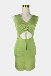 Alice In The Eve Green Ruched Knit Dress
