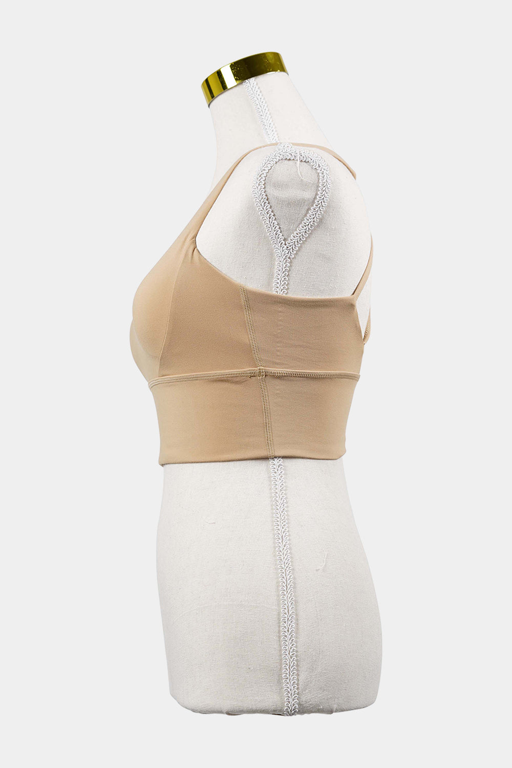 Elite Eleven Mustard Strappy Racer Back Sports Crop
