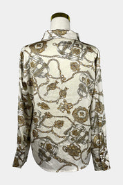 DOTTI Cream Collar Shirt