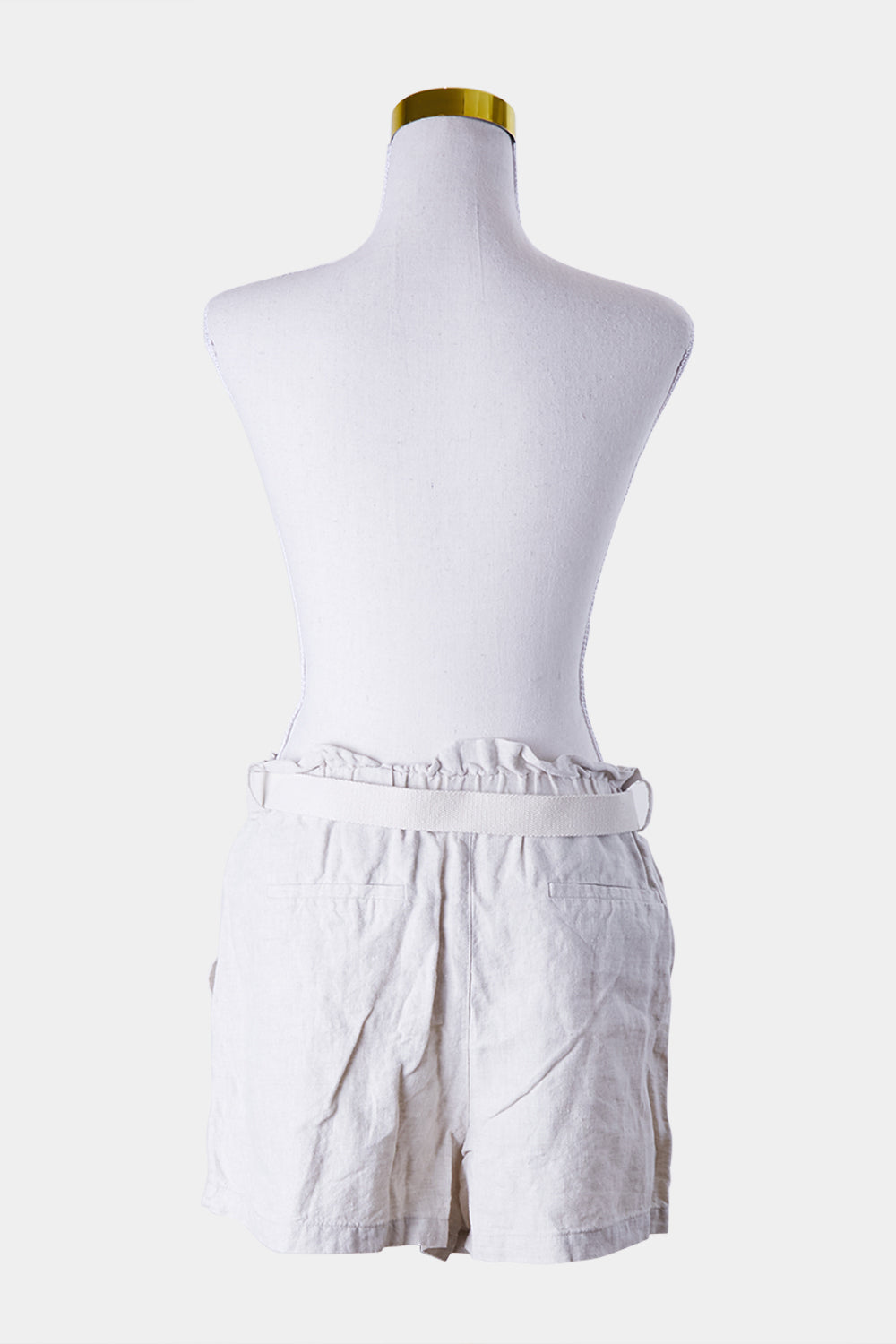 Elka Collective Beige Linen Shorts