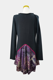 Dp Jeans Black Knit Long Sleeve Dress