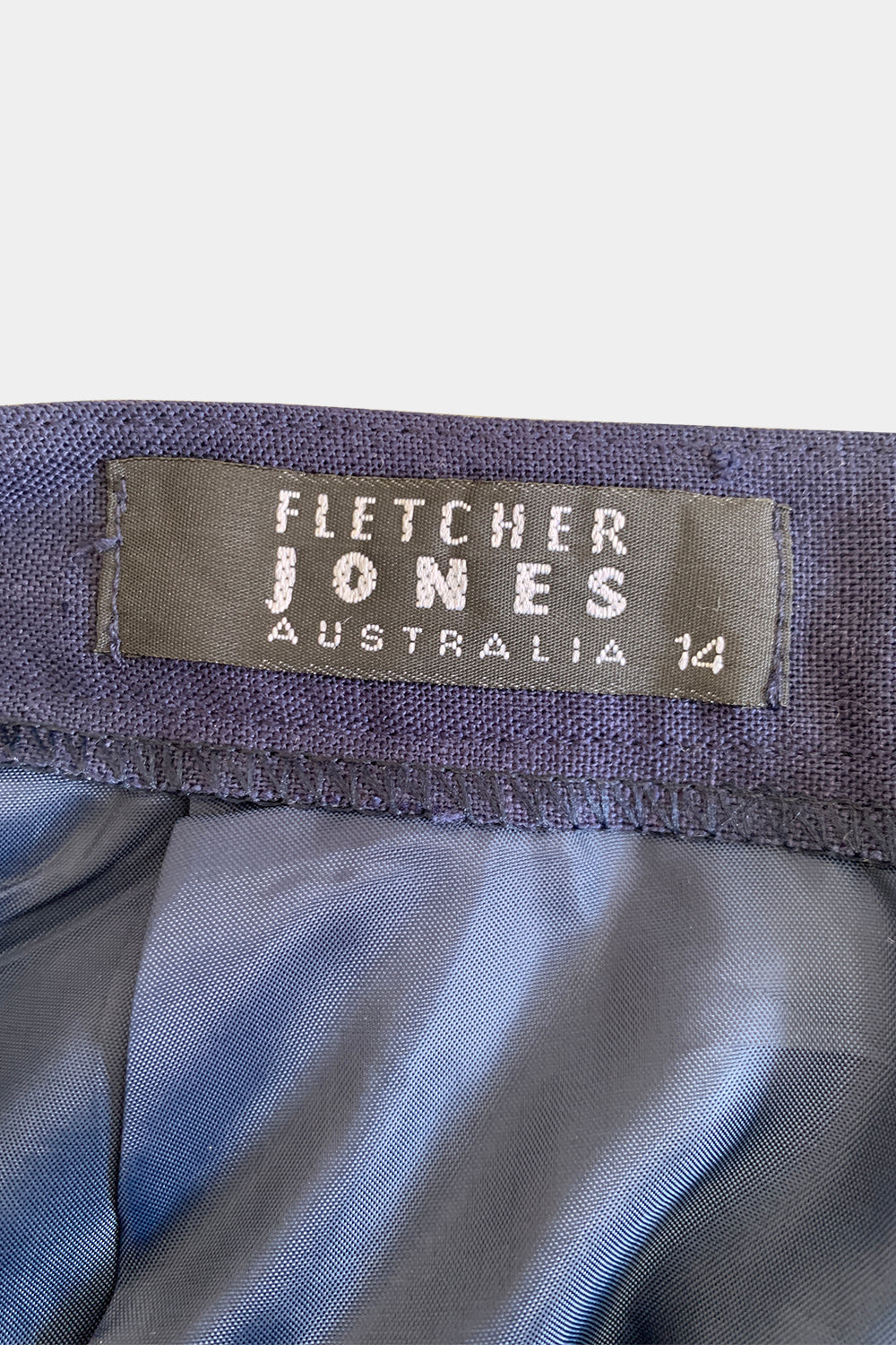 Fletcher Jones Navy Skirt