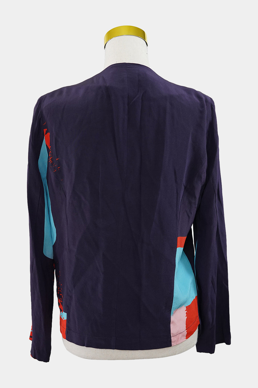 Skin And Threads Purple Silk Top