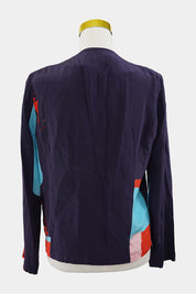 Skin And Threads Purple Silk Top