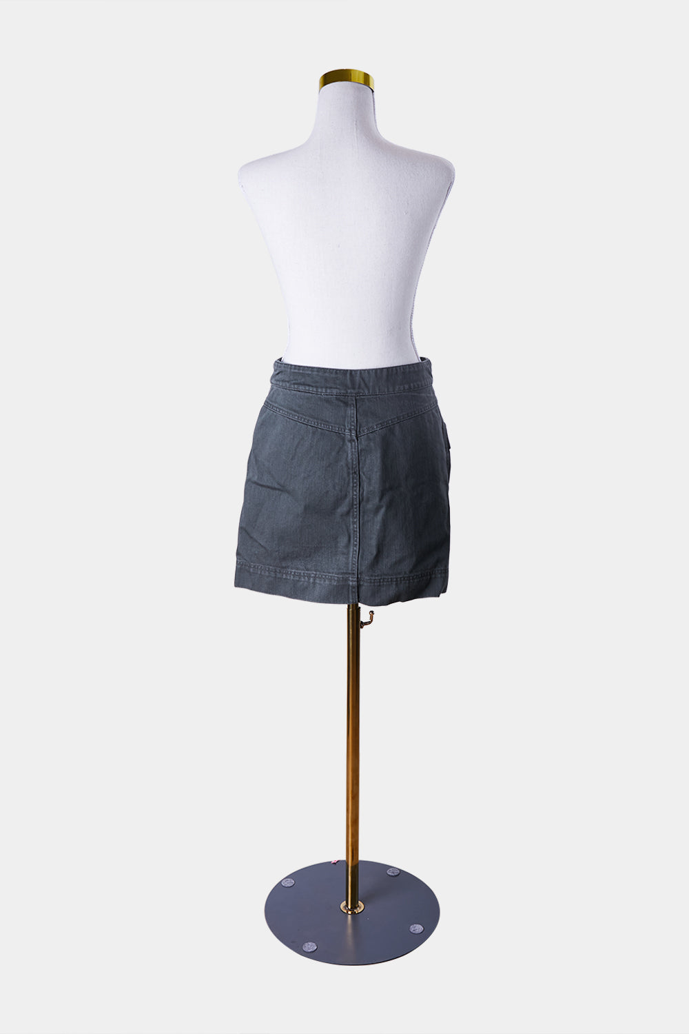 H And M Khaki Denim Skirt