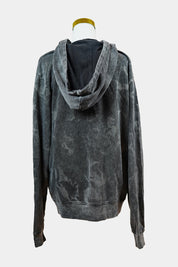 Cheap Monday Grey Acid Wash Zip Hooded Jacket