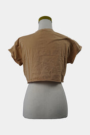 SUPRE Beige Tiger Cropped T-Shirt