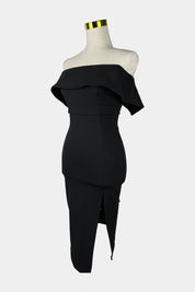 BLOSSOM Black Off-Shoulder Dress