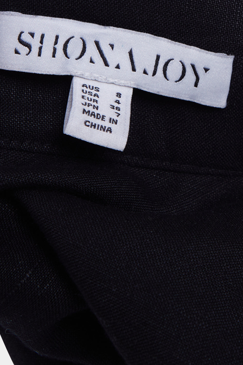 Shona Joy Black Tie Detail Mini Skirt