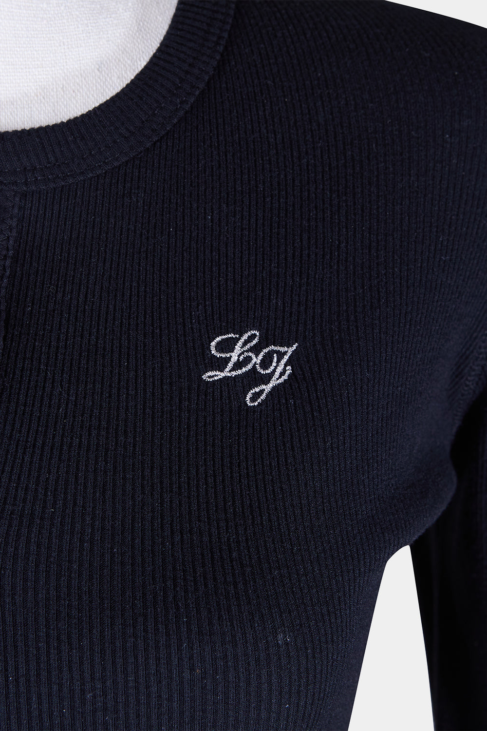 Lorna Jane Black Ribbed Long Sleeve Stretchy Top