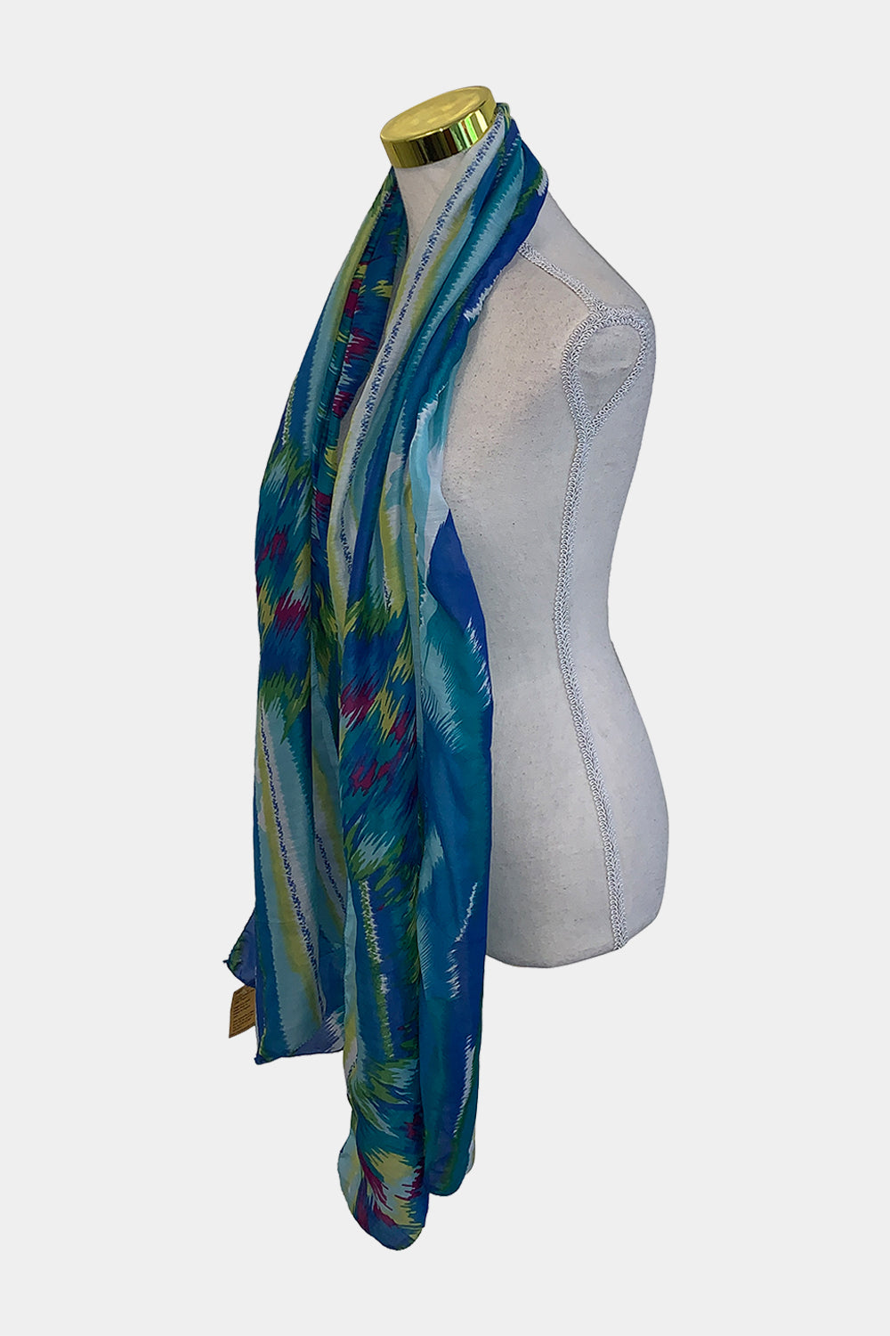 Shanti Mandir Blue Scarf