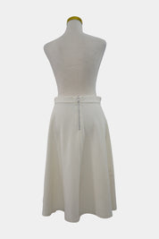 Lulu & Rose White Midi Skirt