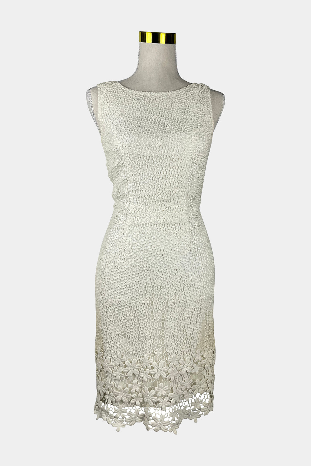 REVIEW White Floral Lace Dress