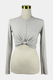 Pretty Little Thing White Knot Top