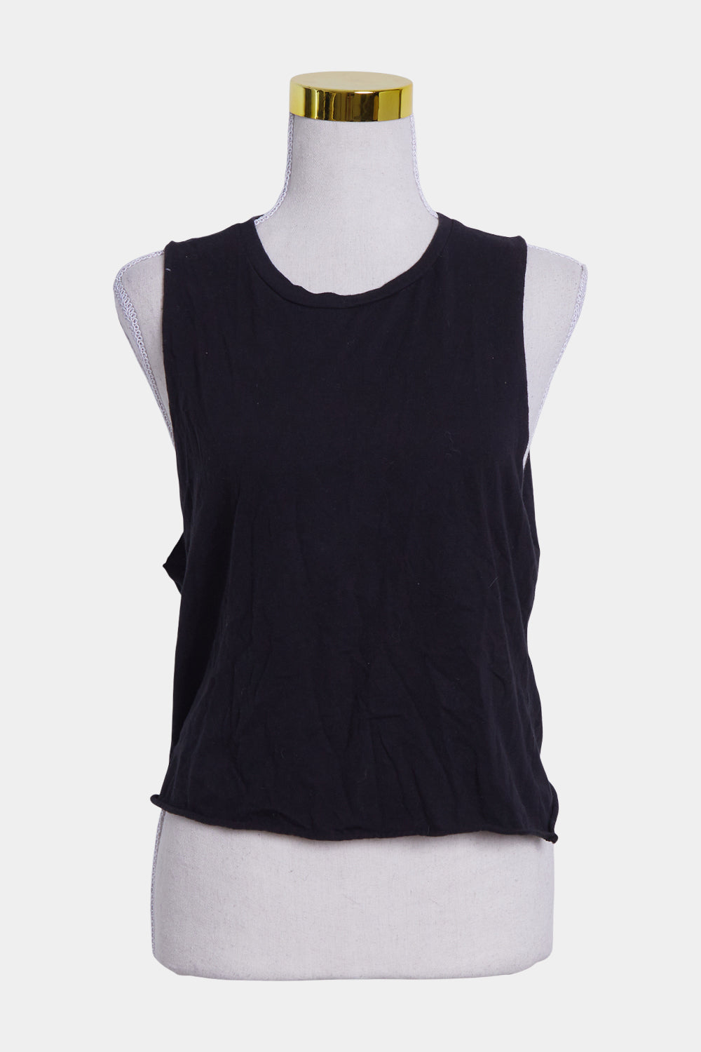 Australian Stitch Black Sleeveless Tank