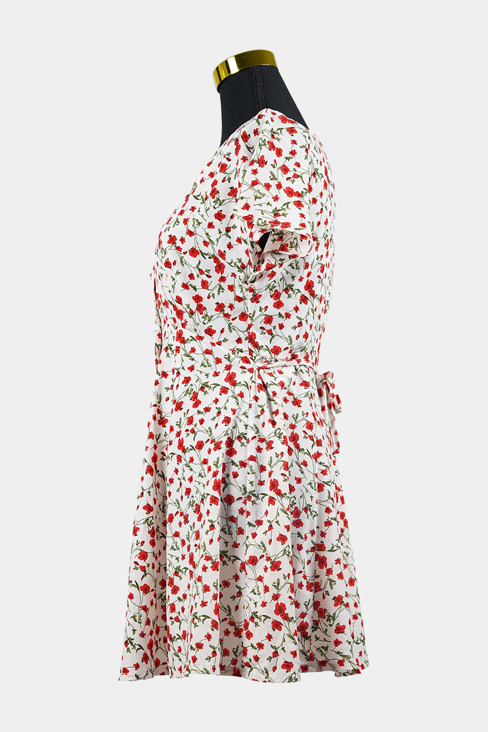 Alive Girl Pink, Red, Green Floral Mini Dress