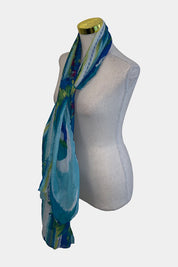Shanti Mandir Blue Scarf
