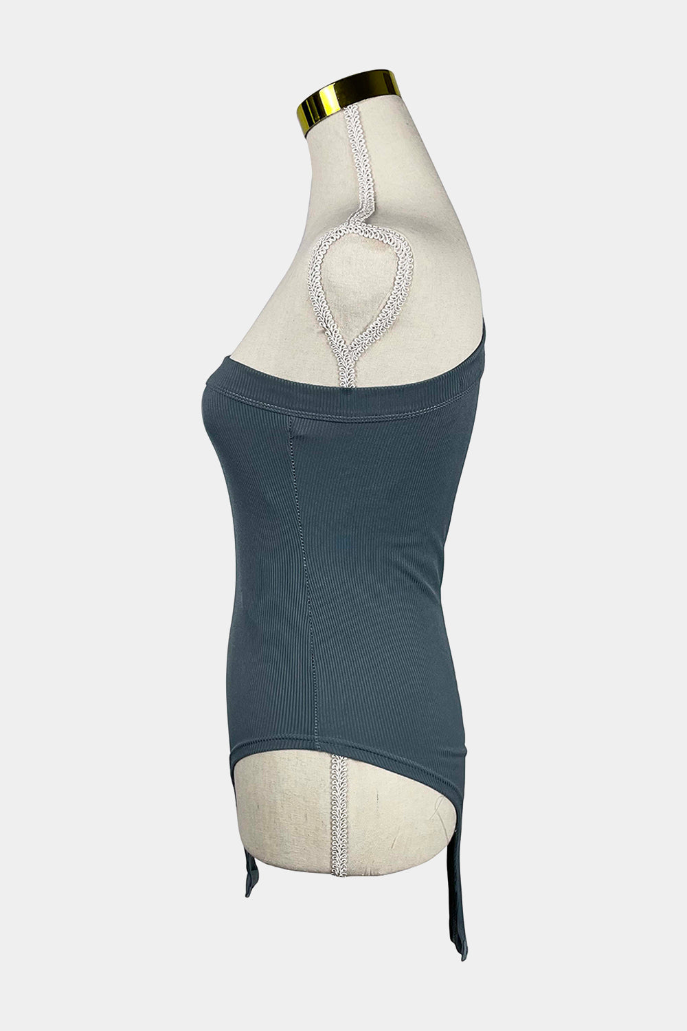 BAYSE Blue One Shoulder Bodysuit