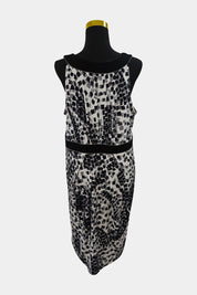 JACQUIE Black, White Work Dress