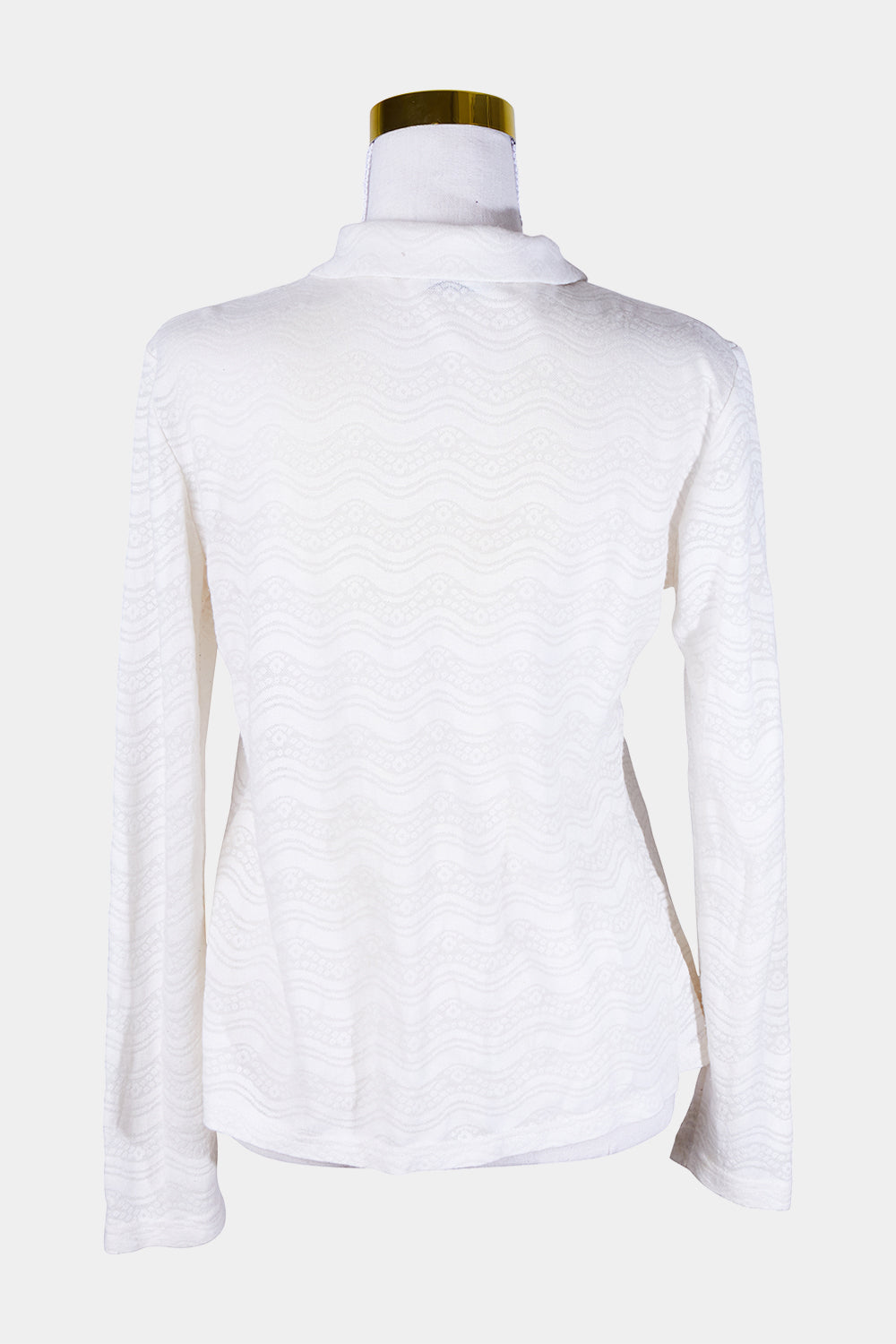 CREAM Transparent Button Down Shirt