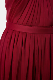 Oleg Cassini Red Strapless Formal Gown