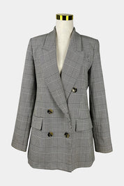 ZARA Black Houndstooth Blazer